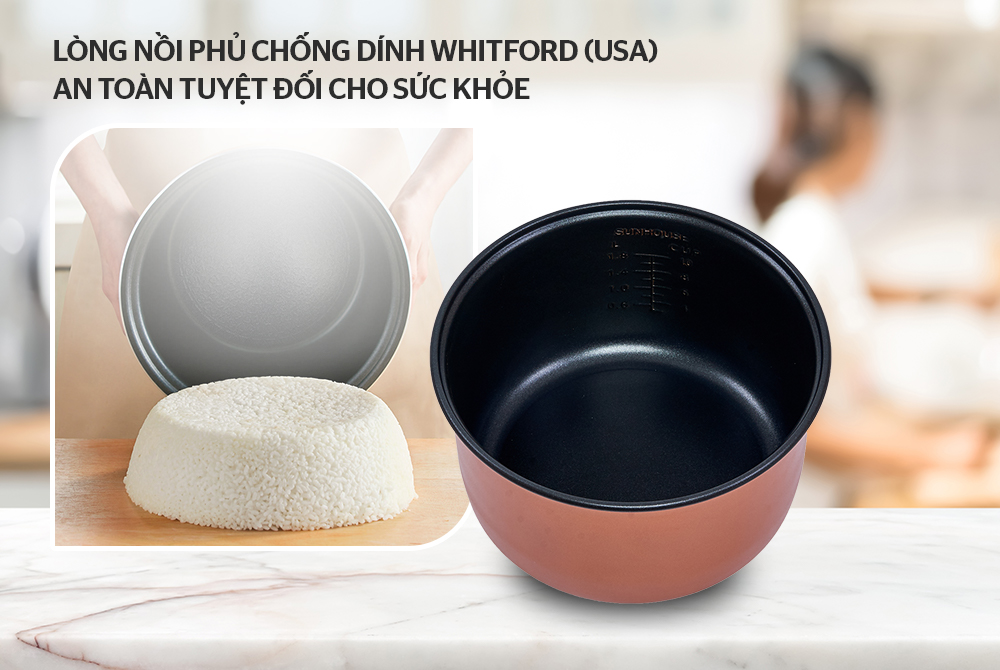 Nồi Cơm Điện Nắp Gài FJ-NC1808 (1.8 lít) - Màu Ngẫu Nhiên - Hàng Chính Hãng