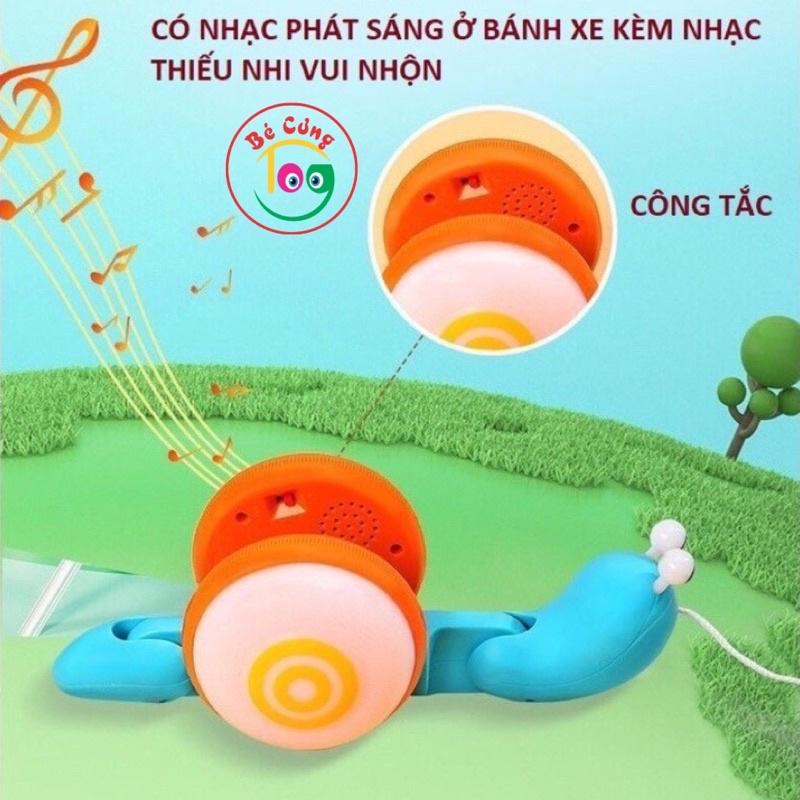 Đồ Chơi Ốc Sên Tinh Nghịch Bò Phát Sáng, Phát Nhạc Vui Nhộn Dành Cho Bé