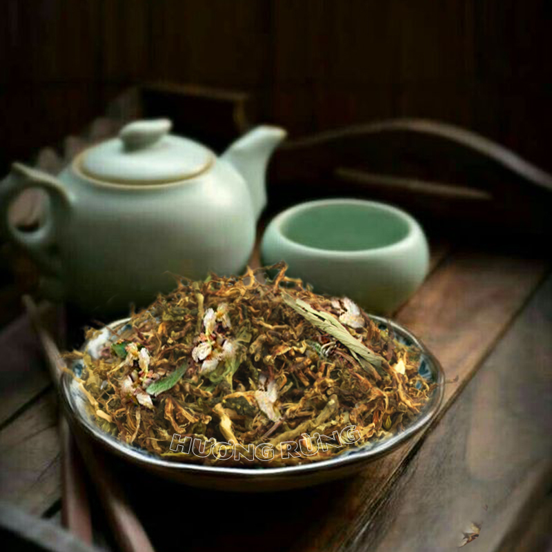 Trà sơn mật hồng sâm 500g, hàng chất lượng thơm ngọt, ngủ ngon - giảm cân - thanh lọc cơ thể