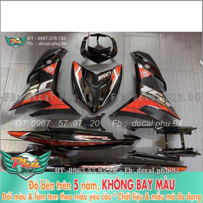 Tem rời Exciter 150 Y15ZR đỏ đen