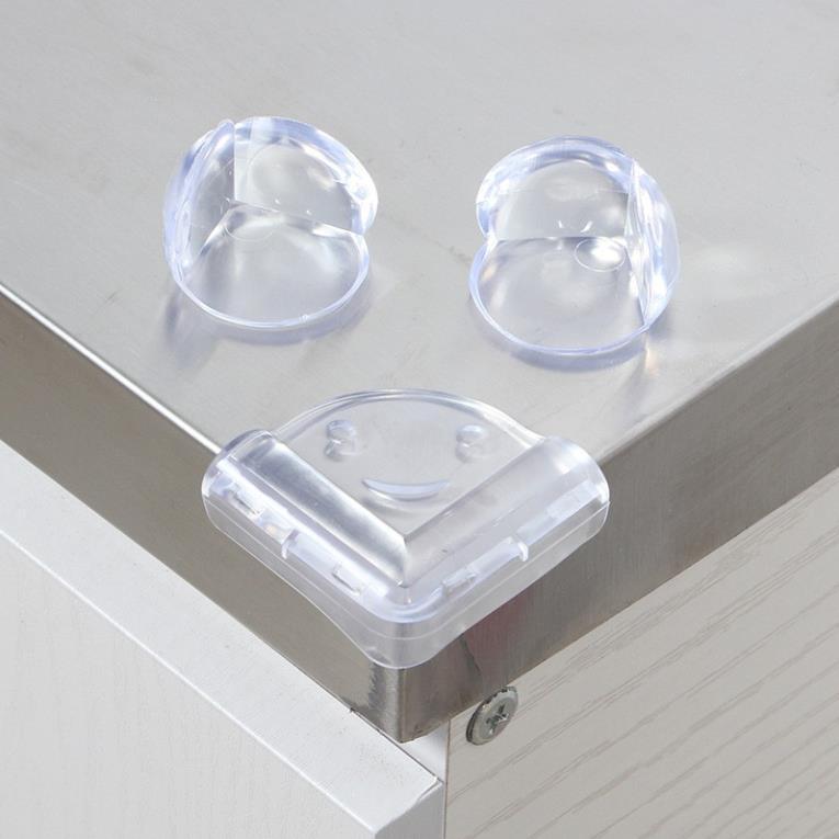 Set 4 Miếng Bịt Góc Bàn, Bọc Cạnh Bàn Silicon Tránh Va Đập, An Toàn Cho Bé Và Người Già