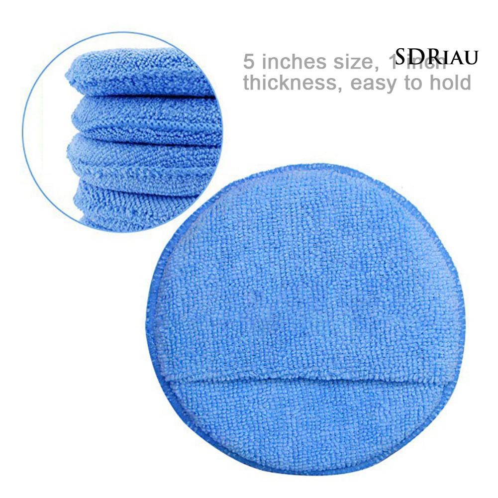 MICROFIBER Bộ 5 Miếng Xốp Đánh Bóng Xe Hơi 5 Inch