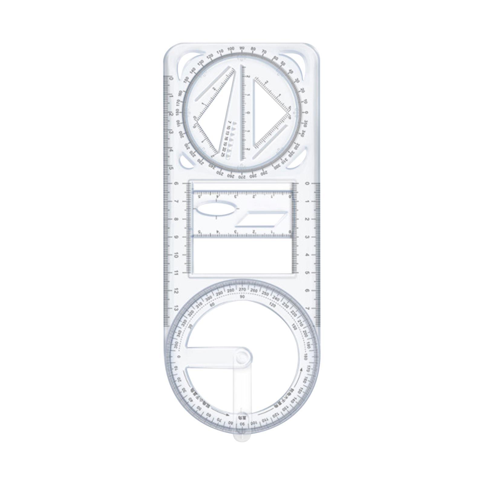 2× Multifunctional Ruler Drawing Measuring for Painting Tailor Office