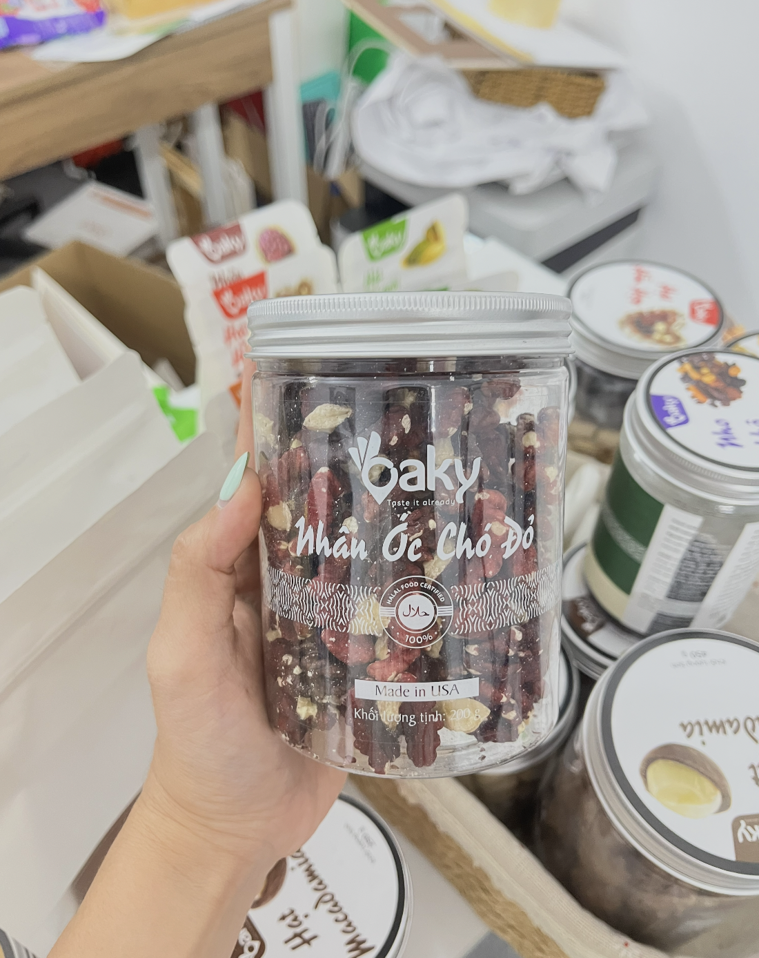 Nhân Óc Chó Đỏ Oaky 350gram (Size Lớn) - Nhập Khẩu Mỹ, Ăn Kiêng Healthy
