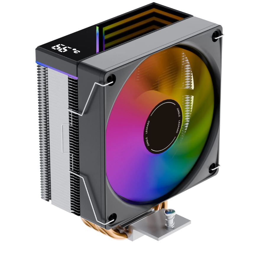 Tản Nhiệt Khí CPU Leopard KF420E RGB-DGT Trắng/Đen – Hàng Chính Hãng