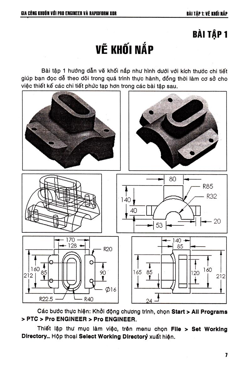 Sách Gia Công Khuôn Với Pro Engineer & Rapidform Xor
