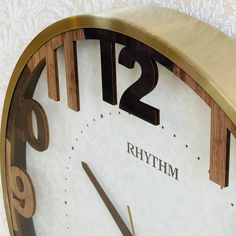Đồng hồ treo tường Nhật Bản Rhythm CMG603nr18 – Kt 40.5 x 4.5cm, 1500g Vỏ nhựa. Dùng Pin.