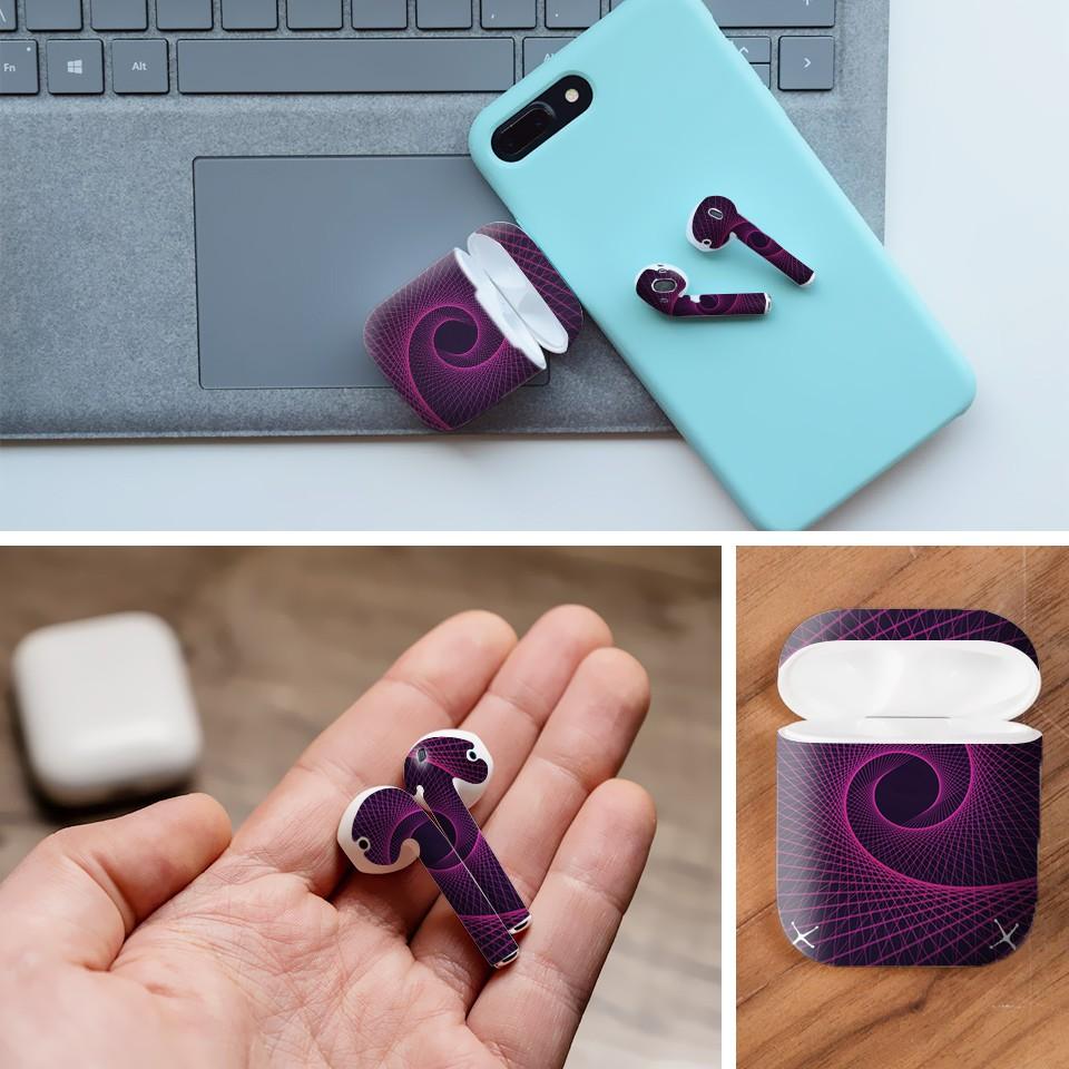 Miếng dán skin cho AirPods in hình thiết kế - atk165 (AirPods ,1 2, Pro, TWS, i12)