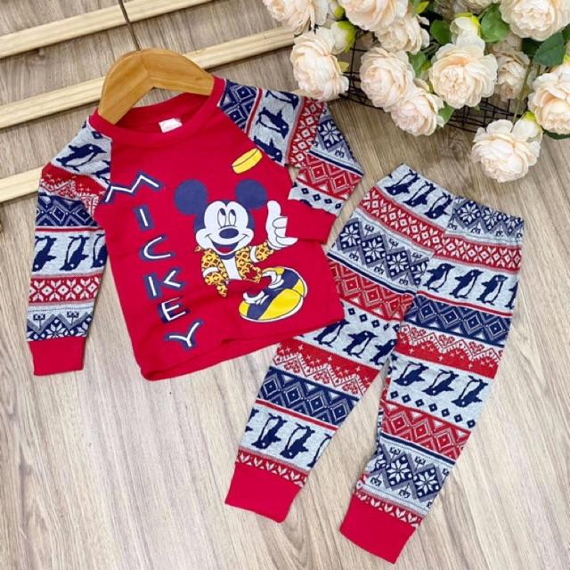 Bộ dài tay quần dài bé trai thun mềm mịn hàng xuất xịn từ 8- 22 ký mặc - đồ bộ trẻ em quần áo trẻ em
