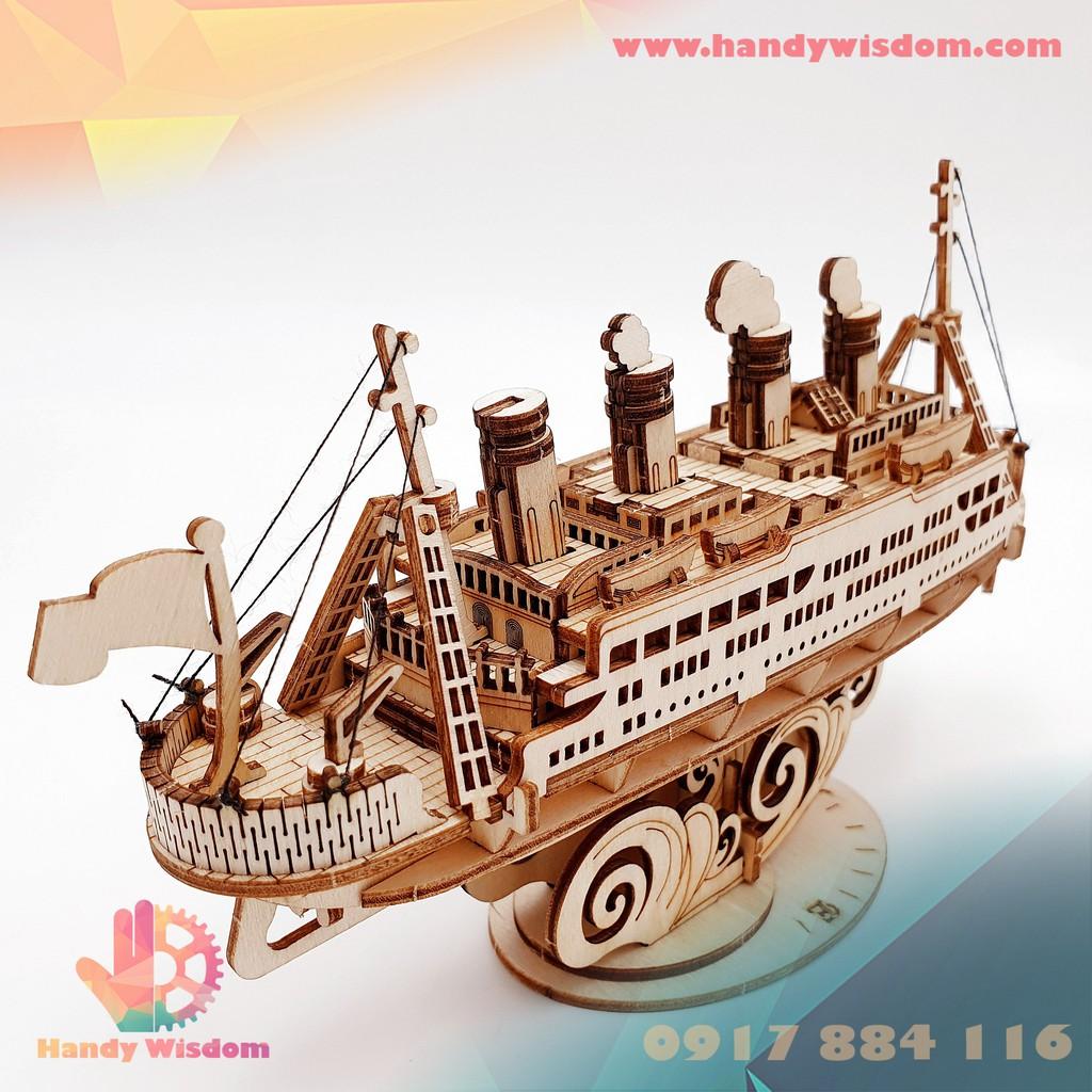 Mô hình lắp ghép gỗ Rolife - Du thuyền - Robotime Cruiseship TG306