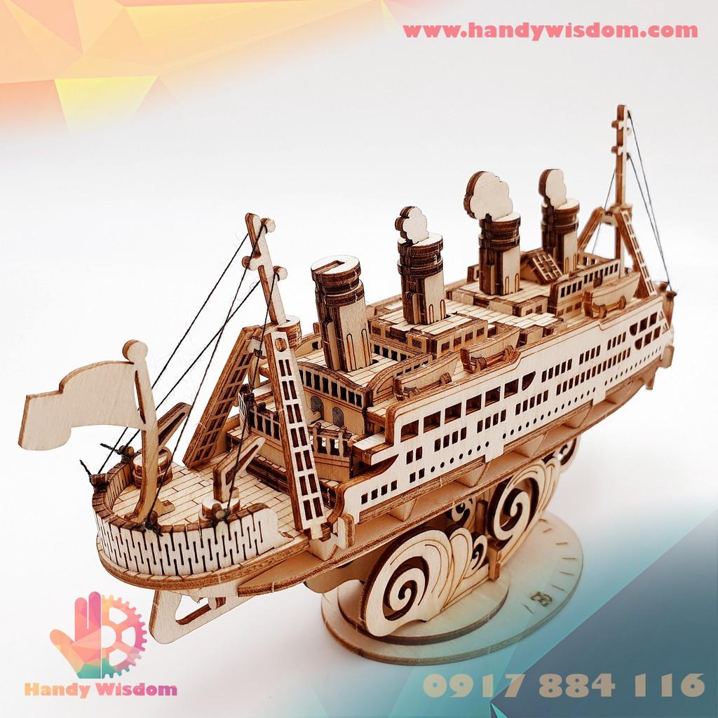 Mô hình lắp ghép gỗ Rolife - Du thuyền - Robotime Cruiseship TG306