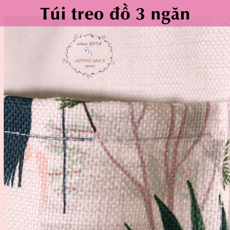 Túi treo đồ 3 ngăn chống thấm nước có họa tiết độc đáo mang phong cách vintage dễ thương