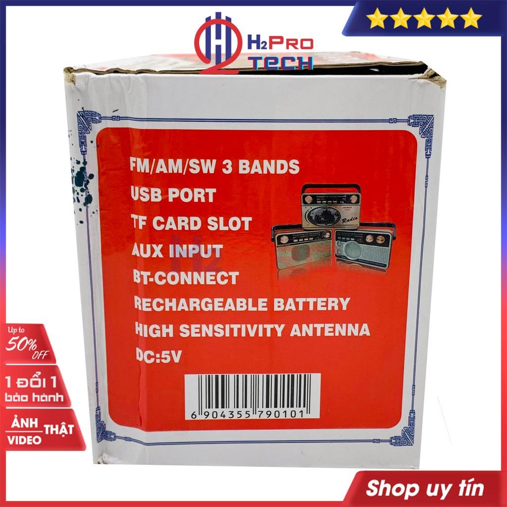 Đài fm radio, đài radio cho người già Hairun HR-506BT FM/AM/SW đa năng-nghe nhạc MP3 loa Bluetooth/USB/TF/AUX-H2pro