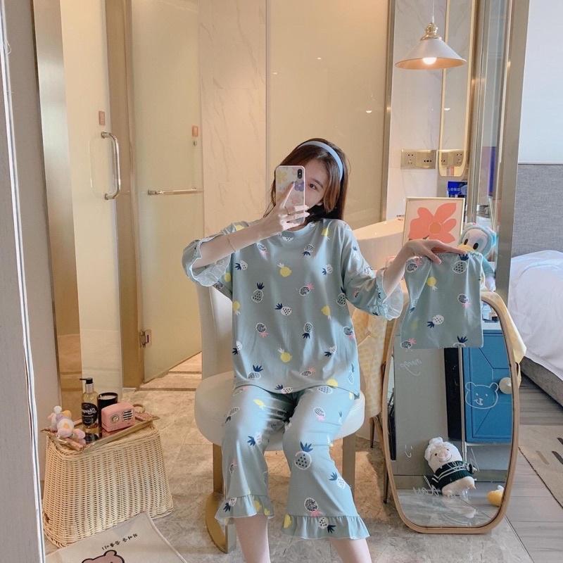 Đồ Bộ nữ lửng mặc nhà , nhiều hình đa dạng chất liệu thun sữa mềm mịn - thấm hút mồ hôi