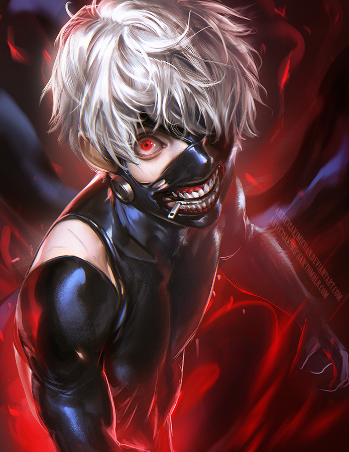 Tranh Poster SET 5 tấm Tokyo Ghoul  21cmx30cm ảnh khác nhau