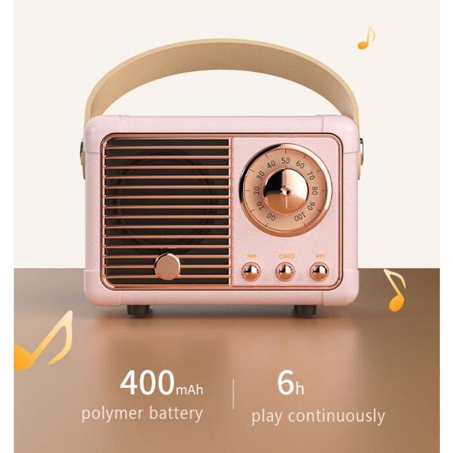 Loa bluetooth HM11 Âm Thanh Siêu Trầm Phong Cách Retro Và Phụ Kiện