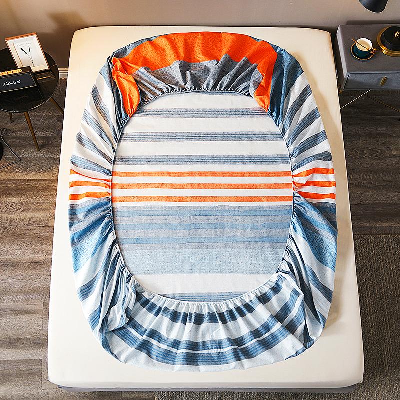 1 Chiếc Thun Trang Bị Tấm Xanh Giường Bộ Đơn Giản Phong Cách Vật Có Cashmere Tờ Cho Vua Kích Thước Giường Tờ 180X200 Nhà Dệt