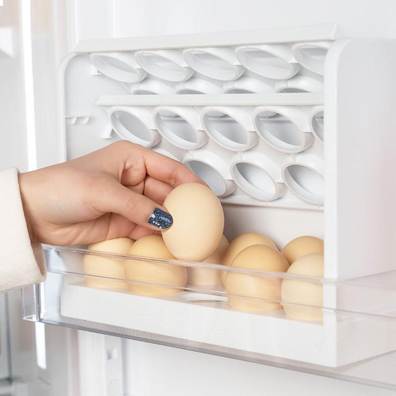 Sáng Tạo Trứng Hộp Bảo Quản Flip-Loại Trứng Có Giá Để Đồ Tủ Lạnh Nhà Tổ Chức Hộp Trứng Hộp Đựng Phụ Kiện Nhà Bếp Thiết Thực