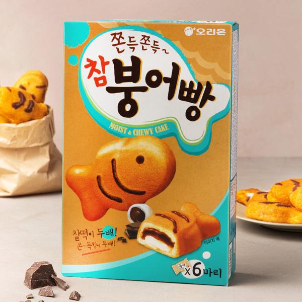 Bánh Cá Moist &amp; Chewy Orion Hàn Quốc 174g (Hộp 6 Gói)
