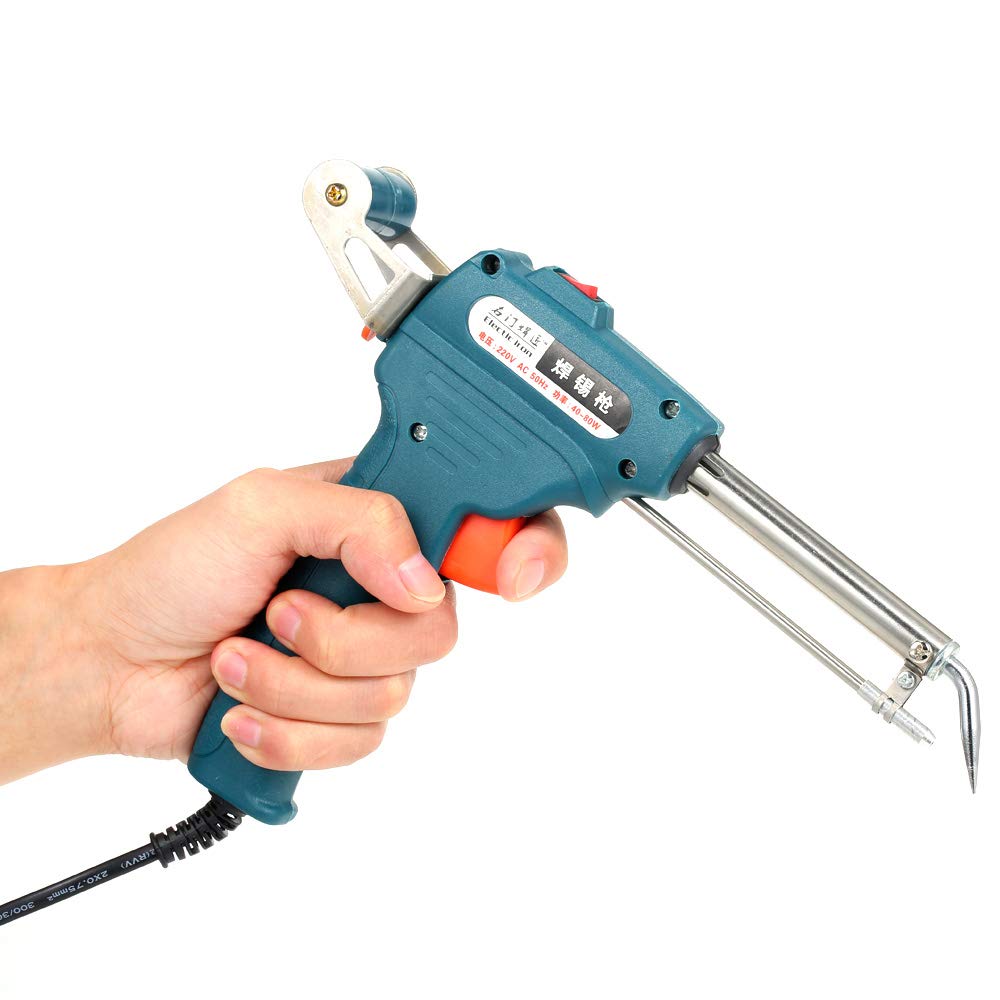 Mỏ hàn điện tử tự động đẩy thiếc 60W - Nóng nhanh, mối hàn đẹp - Tặng thiếc & nhựa thông