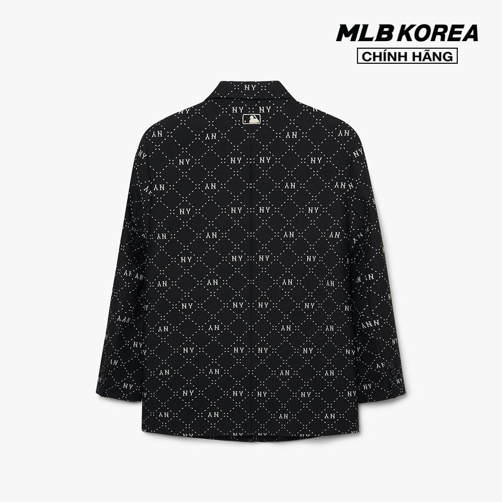 MLB - Áo khoác blazer nữ tay dài phối nút cài Diamond Monogram 3FJKM0131-50BKS