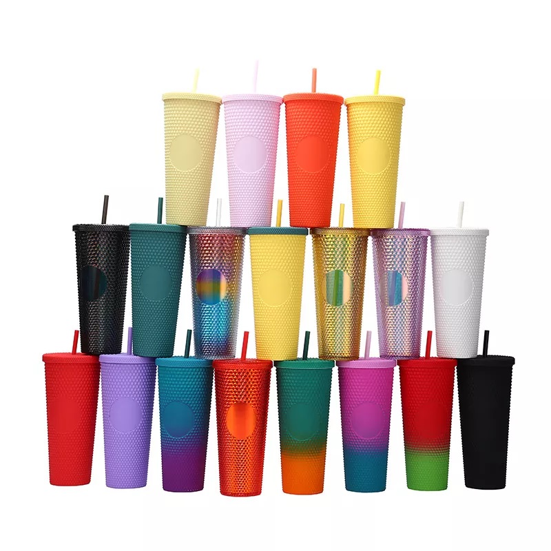Ly 2 Lớp 700Ml Kèm Ống Hút