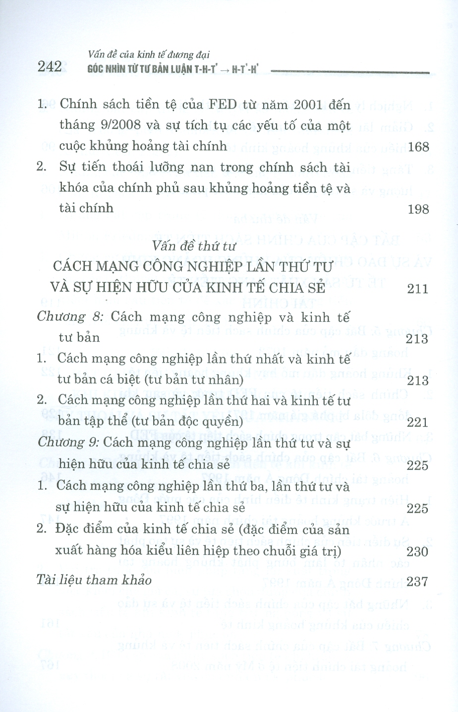 Vấn Đề Của Kinh Tế Đương Đại Góc Nhìn Từ TƯ BẢN LUẬN T - H - T' =&gt; H - T' - H' (Sách chuyên khảo)