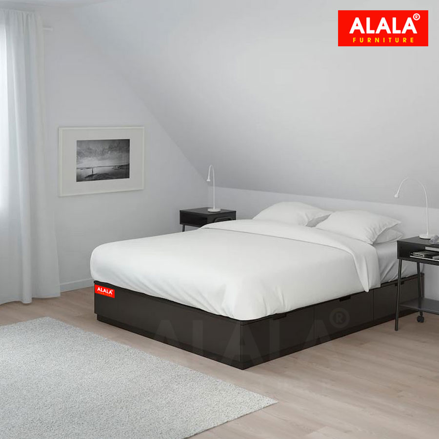 Giường ngủ ALALA32 + 3 hộc kéo / Miễn phí vận chuyển và lắp đặt/ Đổi trả 30 ngày/ Sản phẩm được bảo hành 5 năm từ thương hiệu ALALA/ Chịu lực 700kg