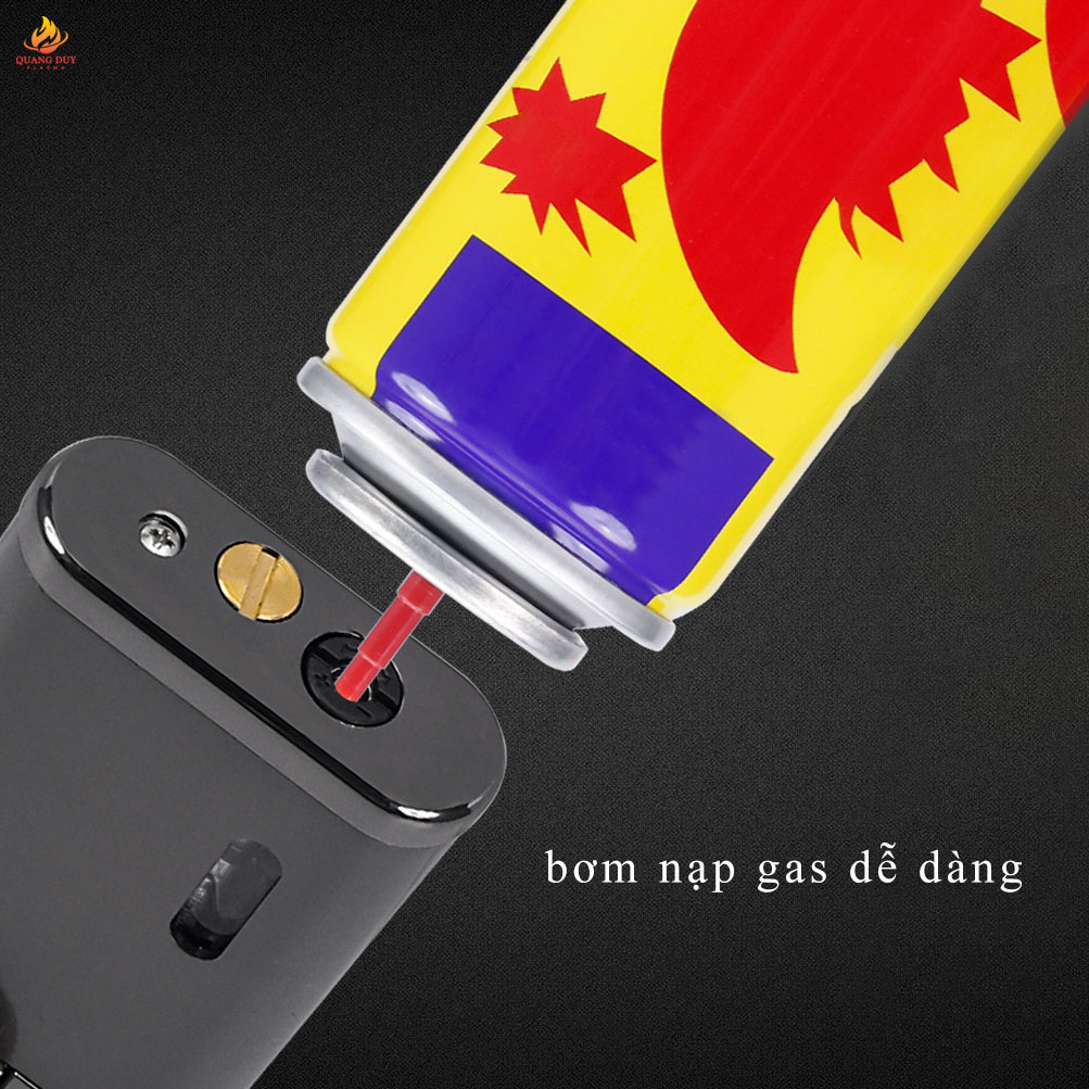 Vỏ Hộp quẹt bật lửa gas  jobon 1 tia lửa xanh đánh đá thiết kế độc lạ