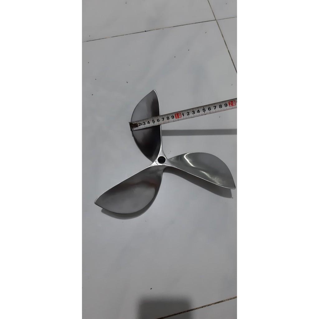 Chân vịt inox cốt xéo dùng cho máy xăng từ 6,0 đến 6,5 hp lỗi cốt ren 14mm