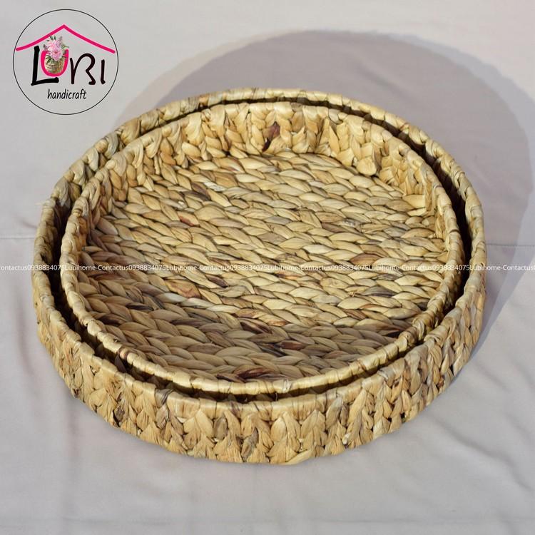 - Khay đựng đồ lục bình hình tròn bộ 2 - đẹp