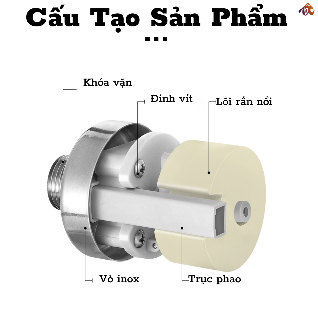 Van Phao Thông Minh Inox 304, Tự Động Ngắt Không Cần Dùng Điện