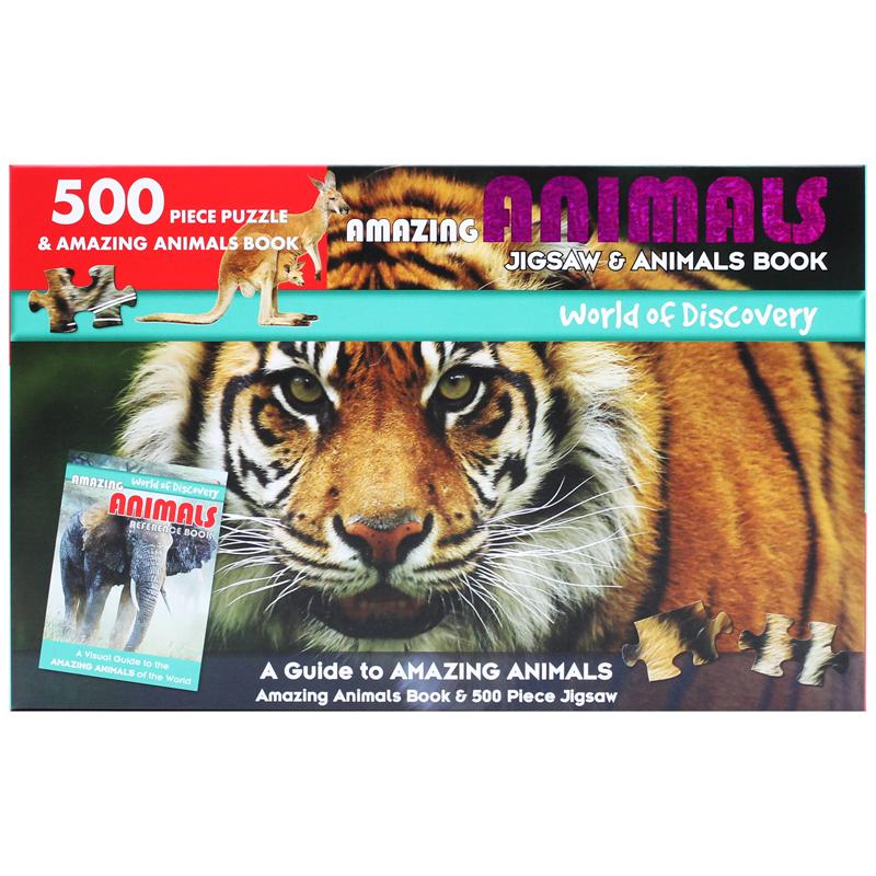 World Of Discovery - Jigsaw &amp; Animals Book: Amazing Animals