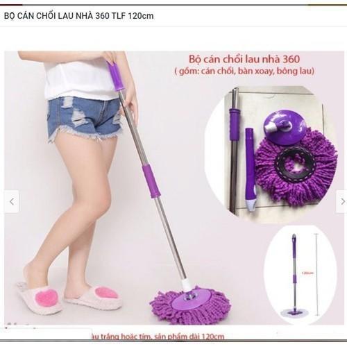 Cây Lau Nhà Xoay 360 độ Mâm Nhựa Tiện Dụng