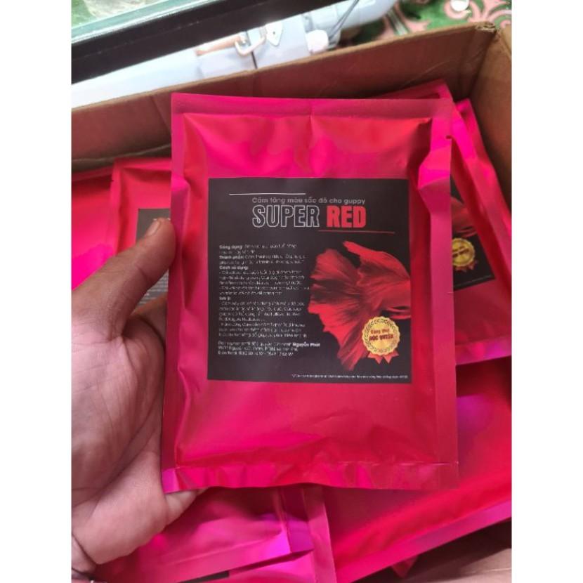 Cám kích đỏ SUPER RED dành cho cá BETTA,GUPPY gói 100g