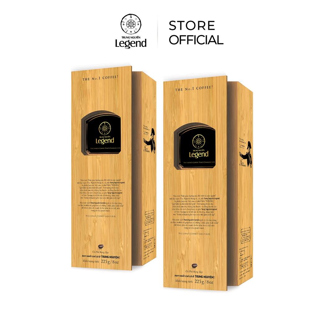 Combo 2 Hộp Cà Phê Chồn Arabica, Robusta, Excelsa - Hộp 225g - Trung Nguyên Legend