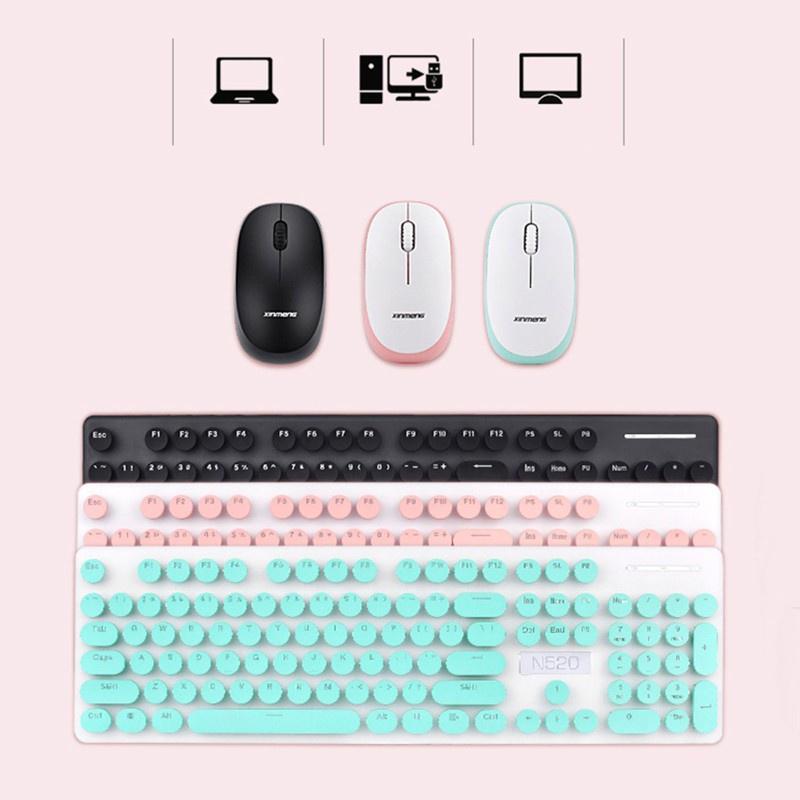 HSV Wireless Keyboard and Mouse Set Silent Desktop Computer Laptop Keypad Business Office Home Mute Mice Keyboard