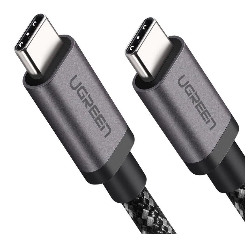 Ugreen UG50450US161TK 2M 60W màu đen cáp USB type C 3.1 gen1 hỗ trợ sạc nhanh PD bọc nilon chắc chắn - HÀNG CHÍNH HÃNG