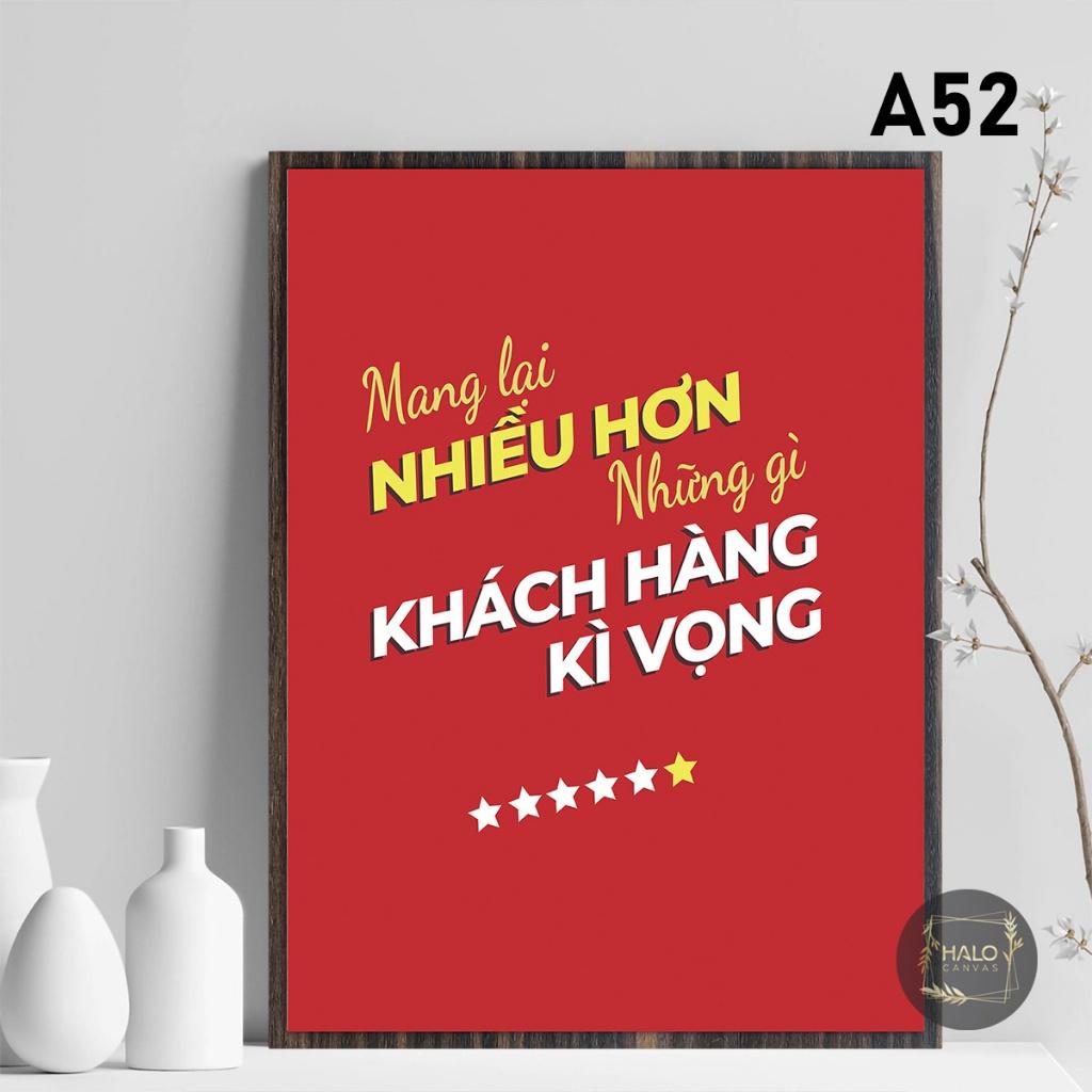 Tranh câu nói nổi tiếng treo tường trang trí Văn phòng tạo động lực size 25x35cm hot nhất - HALO 1