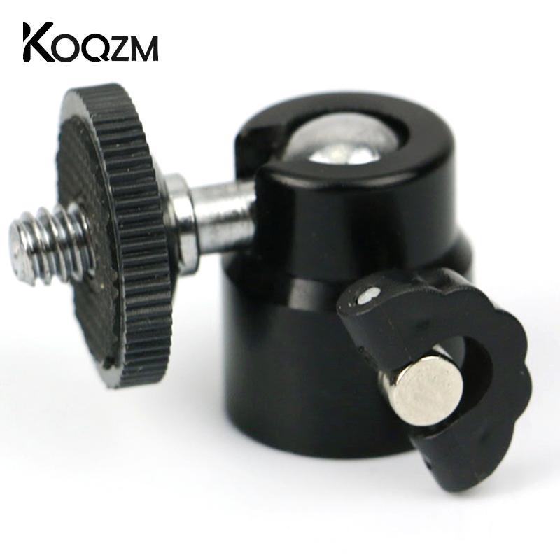 MINI 1/4 "360 độ xoay đầu vít vít chân máy gắn giá đỡ DSLR Ballhead Đứng cho máy quay máy quay Màu sắc: Đen: Đen