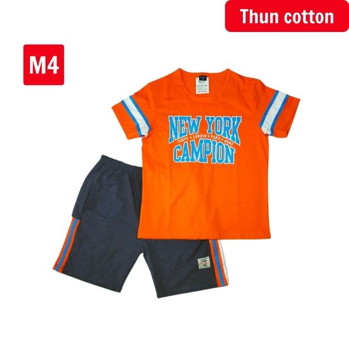 Hình ảnh Bộ đồ bé trai size đại cồ từ 41-56kg - Quần áo trẻ em chất thun cotton thấm hút mồ hôi