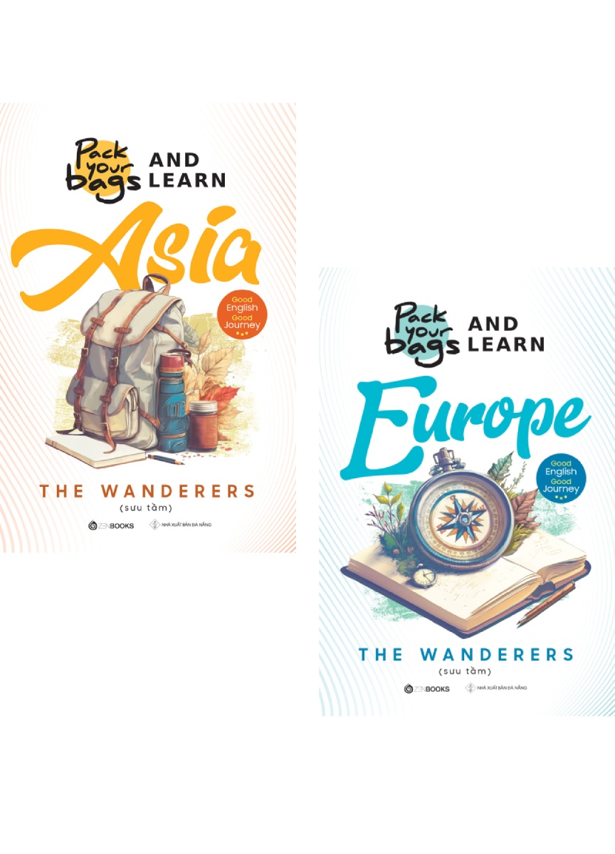 Combo Pack Your Bags And Learn Asia + Europe (Bộ 2 Cuốn)_ZEN