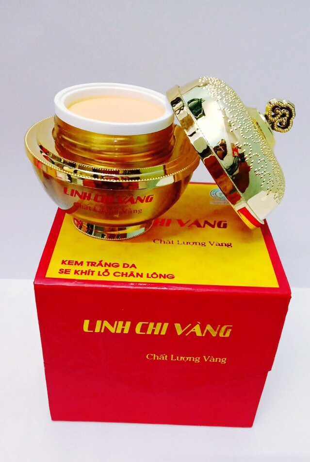 LINH CHI VÀNG kem trắng da se khít lỗ chân lông VIP 35G