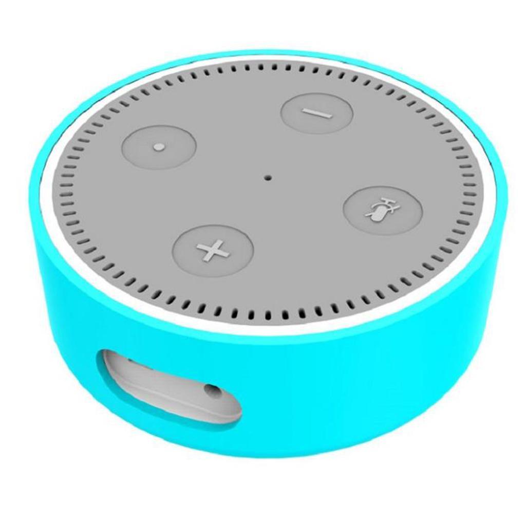 Protective Case for Echo Dot 2 Soft Silicone Anti-dust Cover Blue