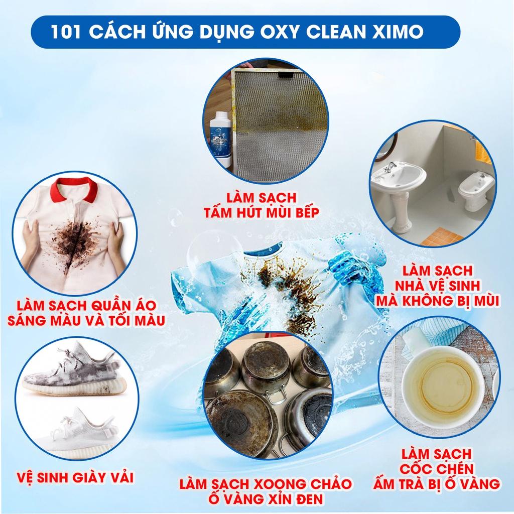 Bột giặt tẩy vết bẩn đa năng Ximo giúp trắng quần áo, đồ gia dụng - sạch như mới 350g