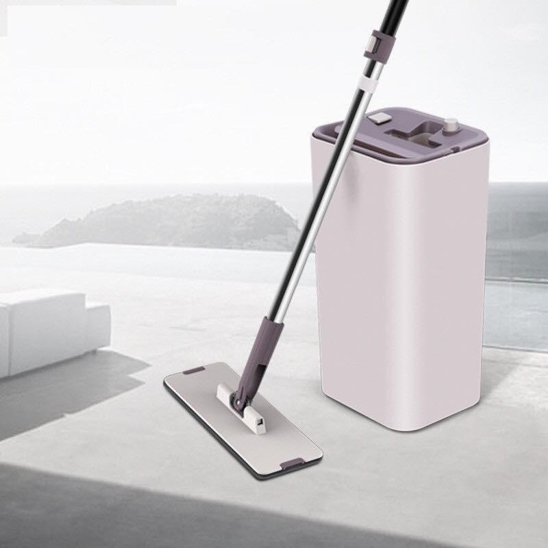 Bộ cây lau nhà tự vắt thông minh, chổi lau nhà tự vắt cao cấp - 2 miếng lau - MOP Z9