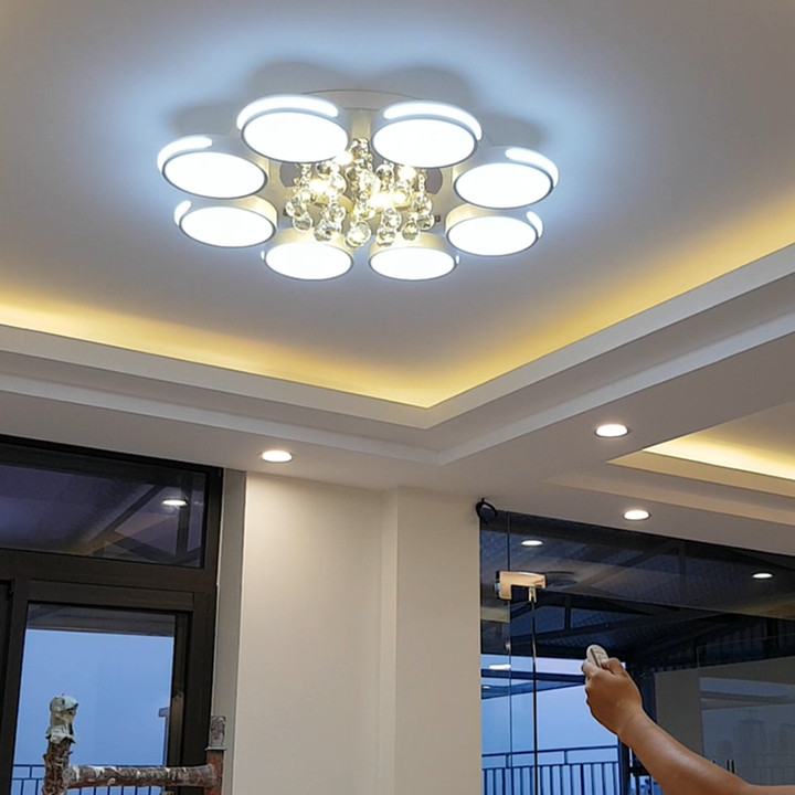 Đèn chùm pha lê phòng khách đẹp - HOMELADY05