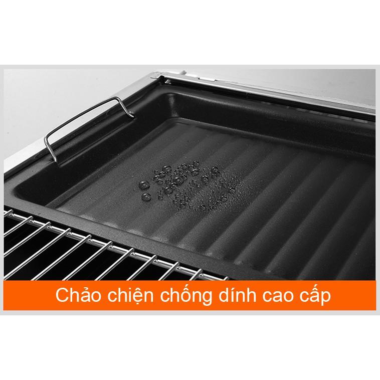 Lò nướng than inox ngoài trời BBQ Full Set (73 x 33 x 71)cm