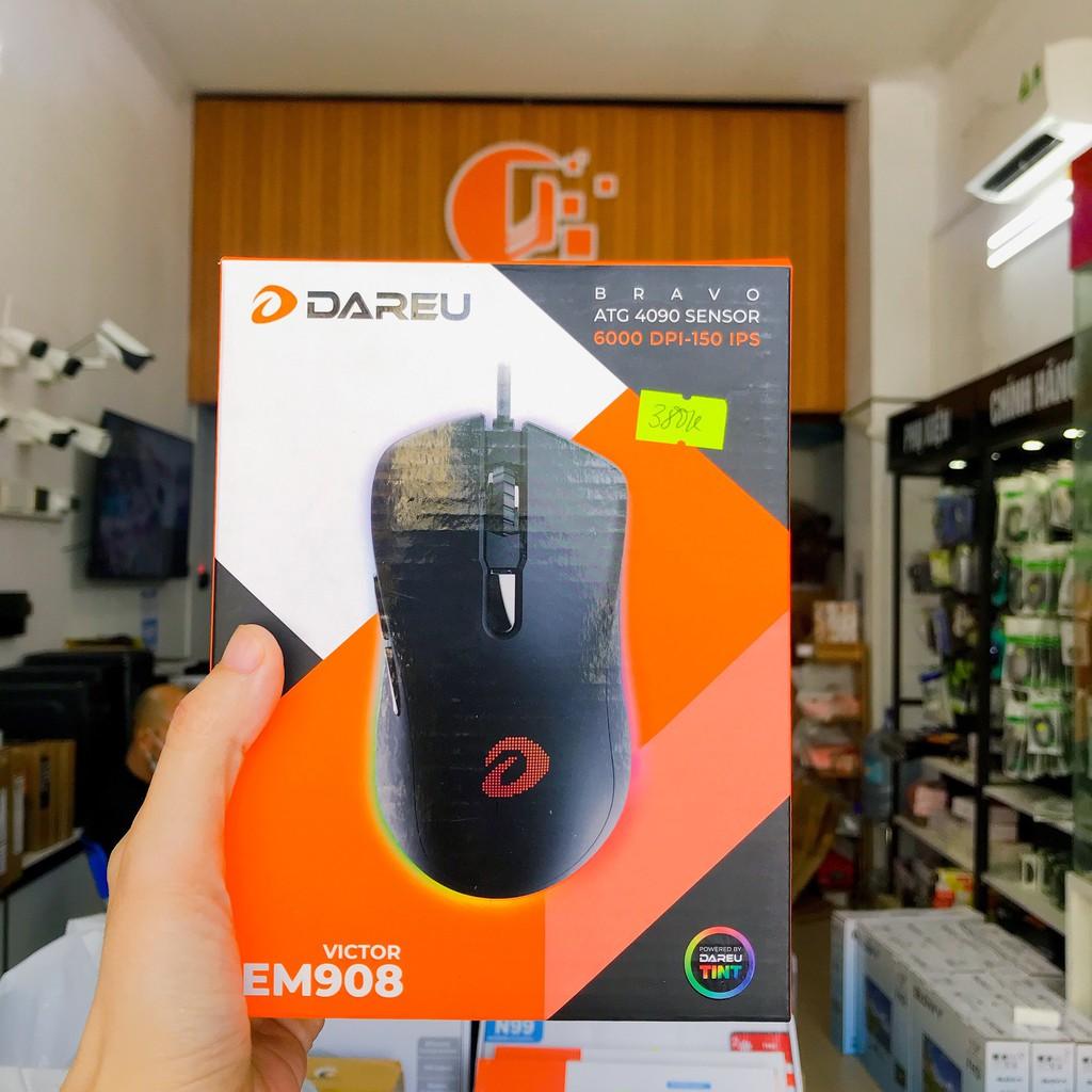 Chuột Gaming DAREU EM908(LED RGB, BRAVO sensor) - Hàng Chính Hãng