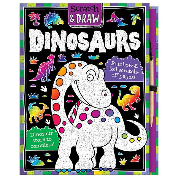 Sách ngoại văn: Scratch &amp; Draw - Dinosaurs